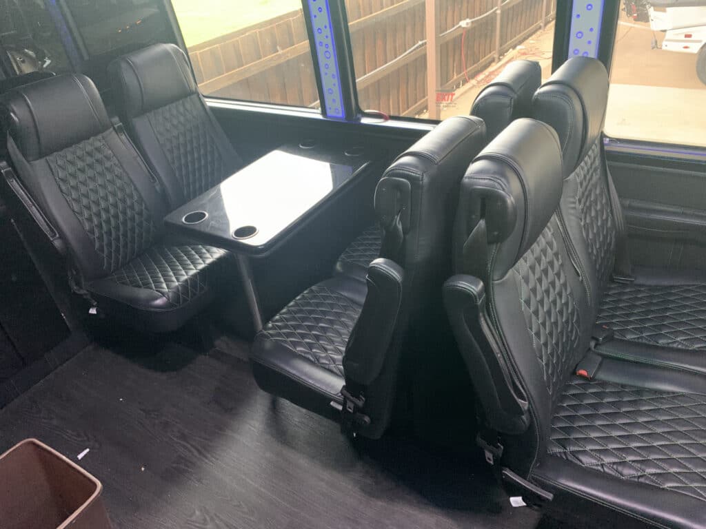 interior of VIP Limo Ride transportation